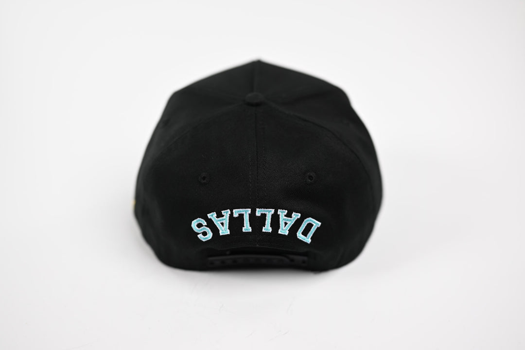 NEON V2 Precurved snapback - BLACK / BLUE