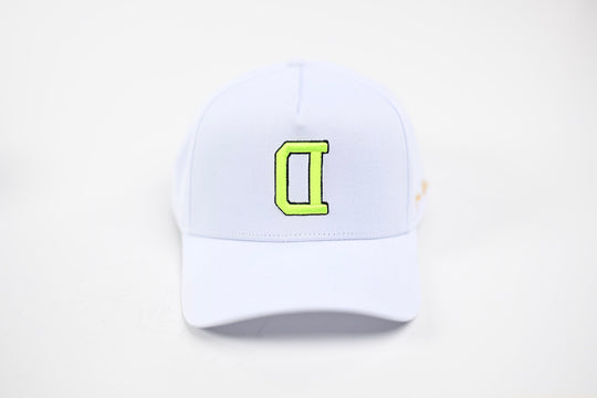 NEON V2 Precurved snapback - WHITE / YELLOW