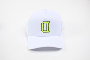 NEON V2 Precurved snapback - WHITE / YELLOW