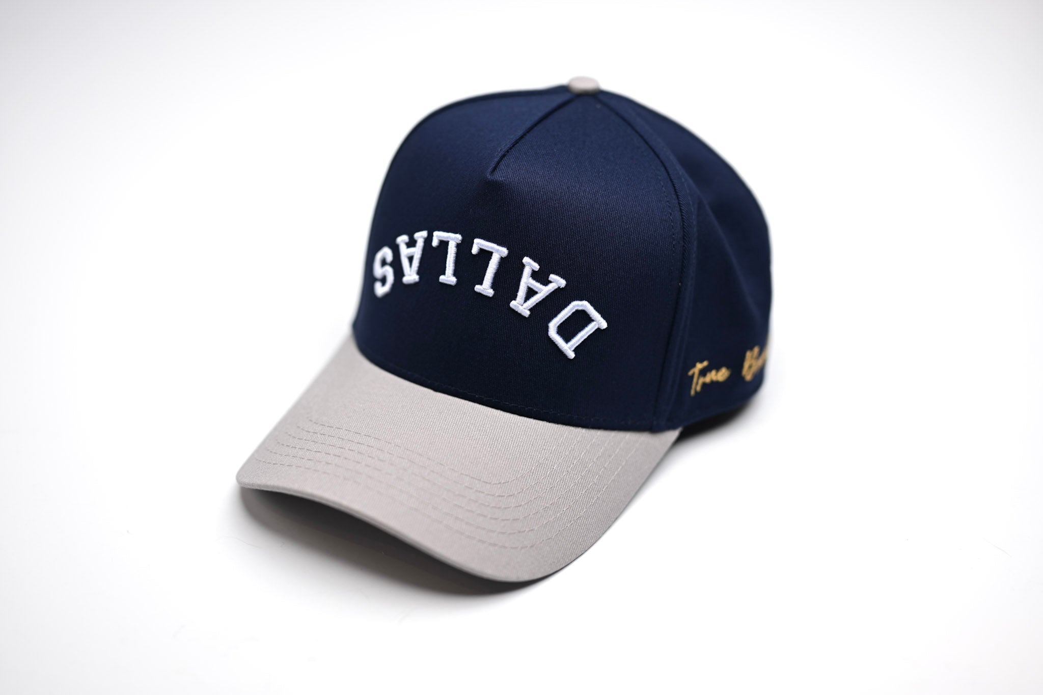 Precurved Dallas snapback - GRAY / NAVY